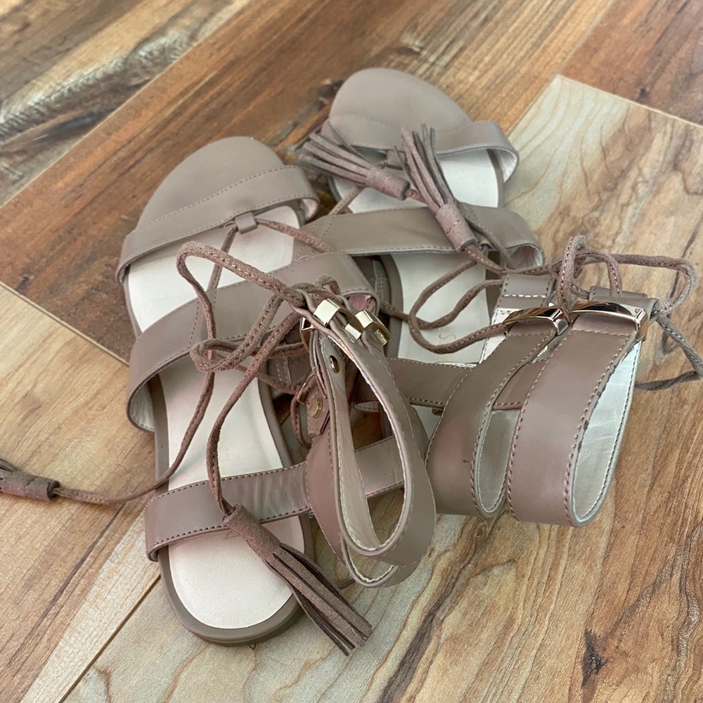 Nine West Decima Gladiator sandals Nude lace up
